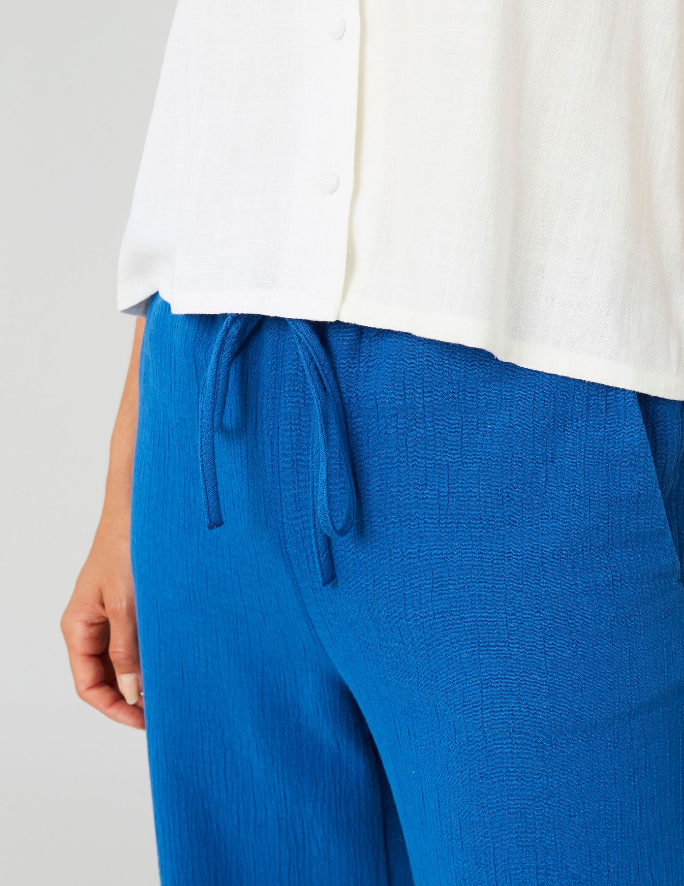 Pantalon en gaz de coton