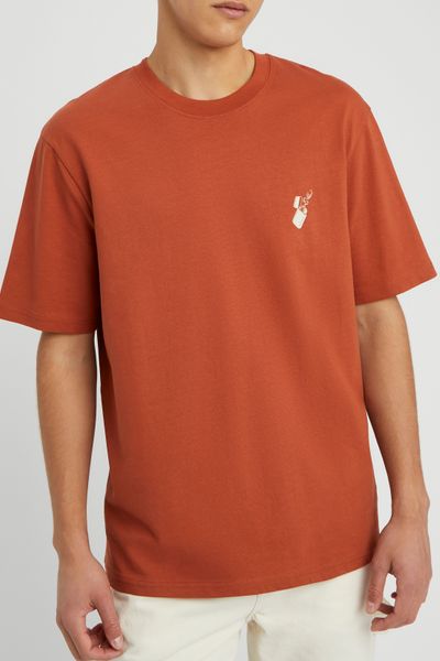 T-shirt broderie poitrine
