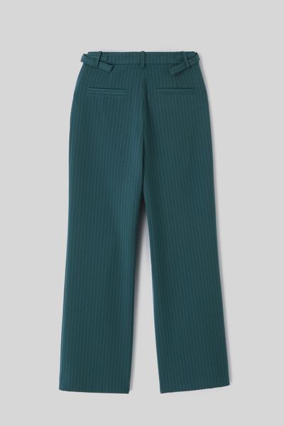 Pantalon tailleur en polyester recycl&eacute;