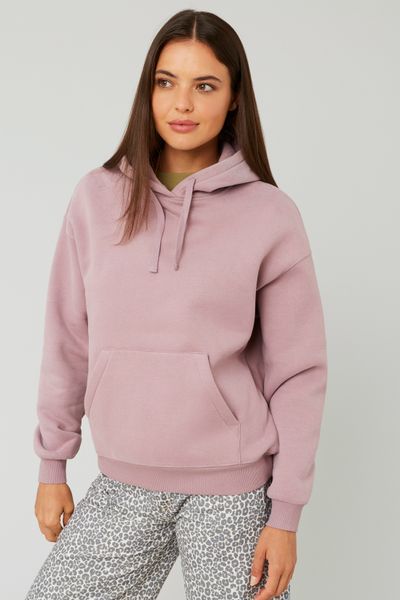 Sweat col capuche uni