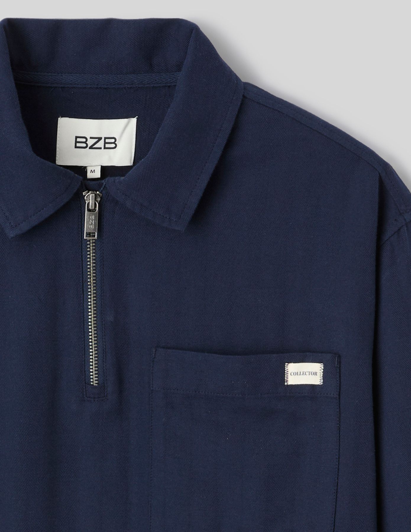 Chemise enfil&eacute;e zipp&eacute;e manches longues