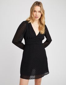 Robe courte en plumetis