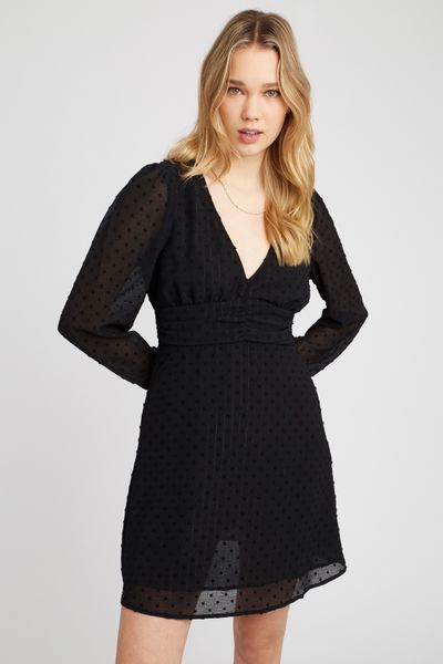 Robe courte en plumetis