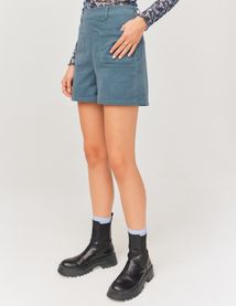 Short en velours à poches