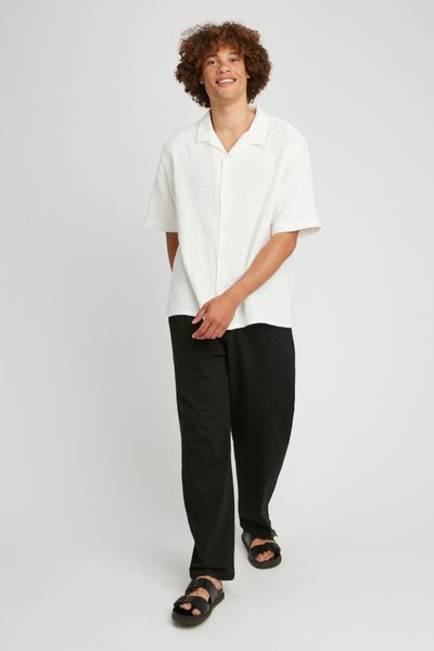 Chemise manches courtes jacquard