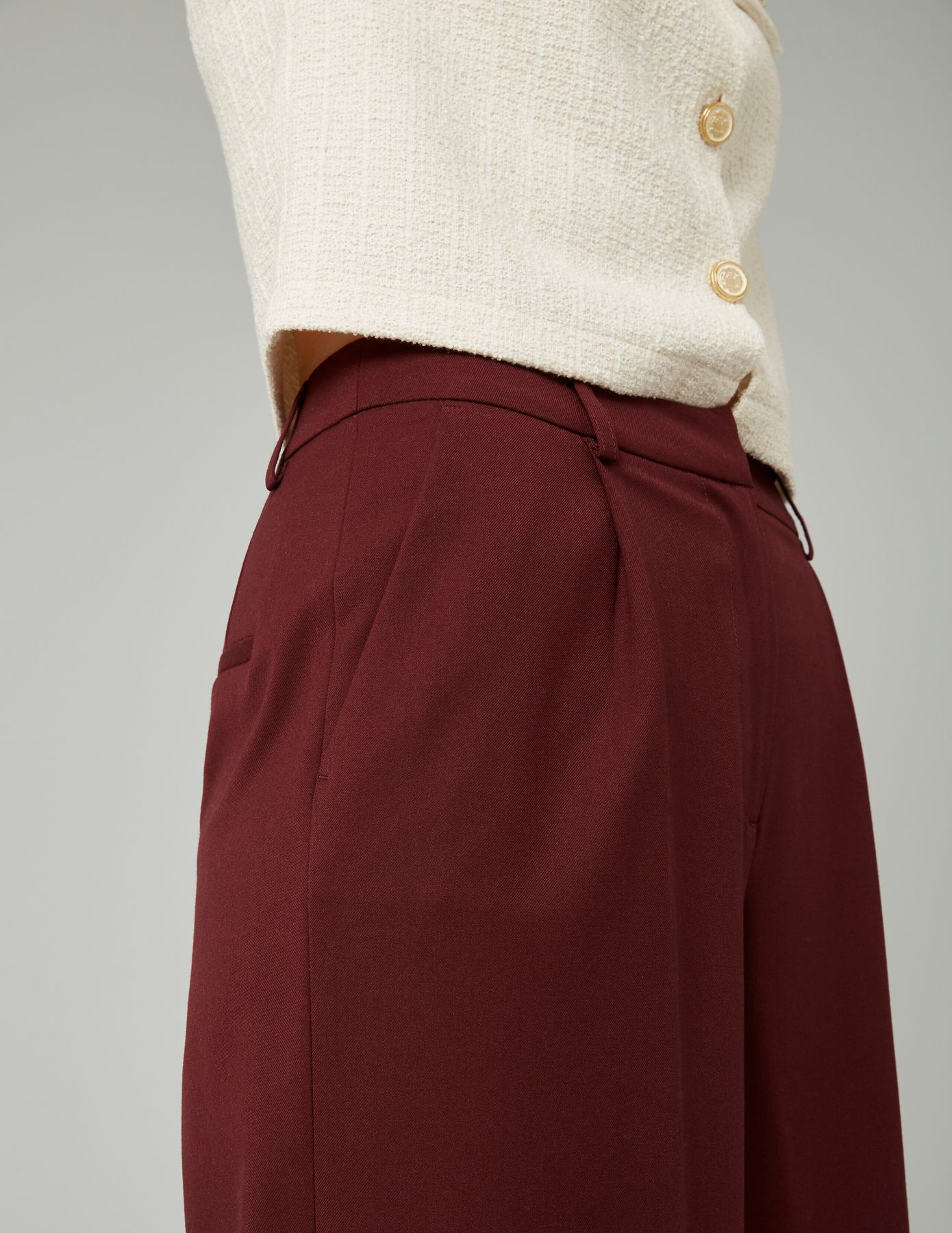 Pantalon large à pinces