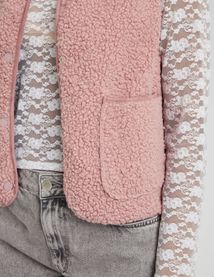 Gilet sans manches en sherpa
