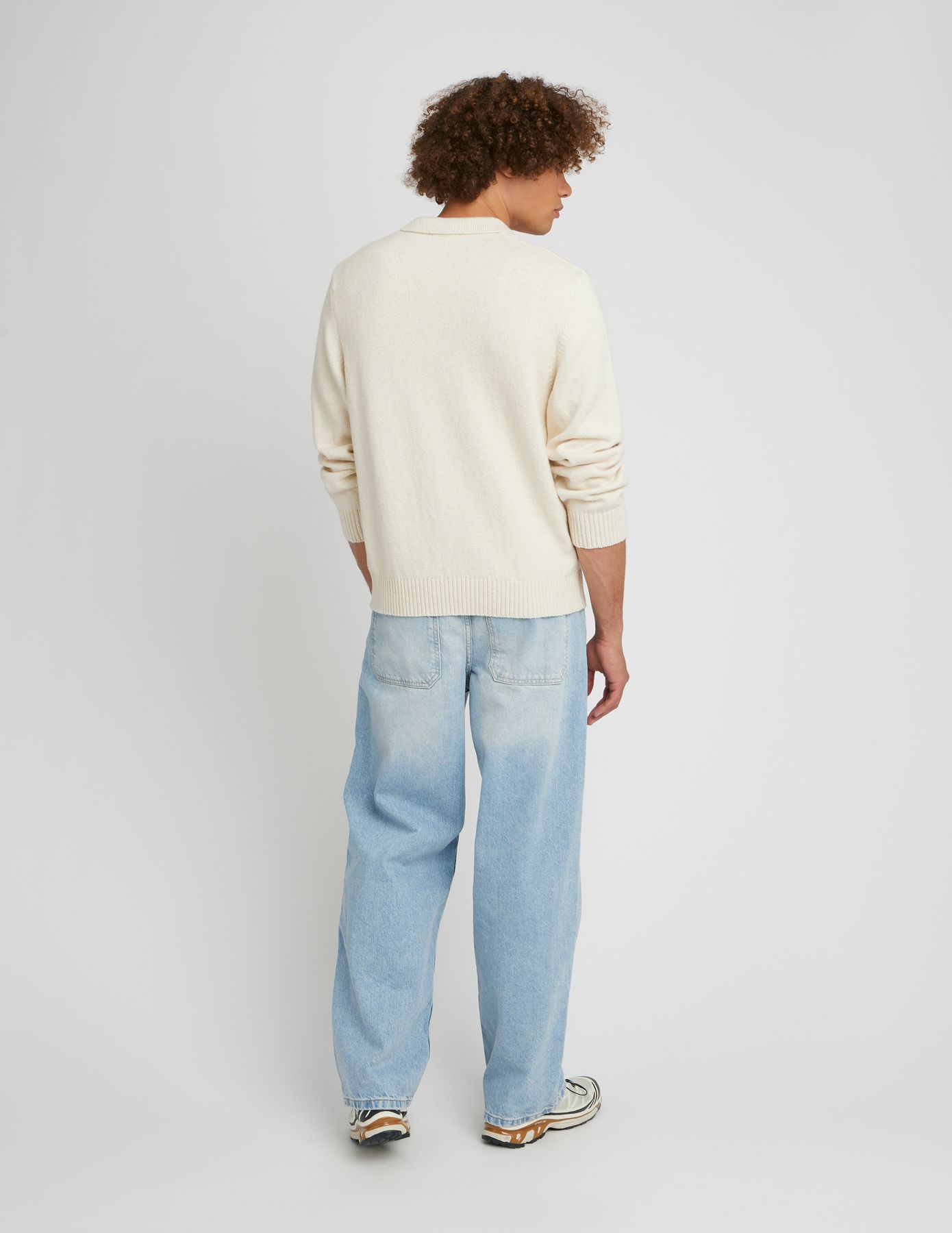 Pull col polo zippé