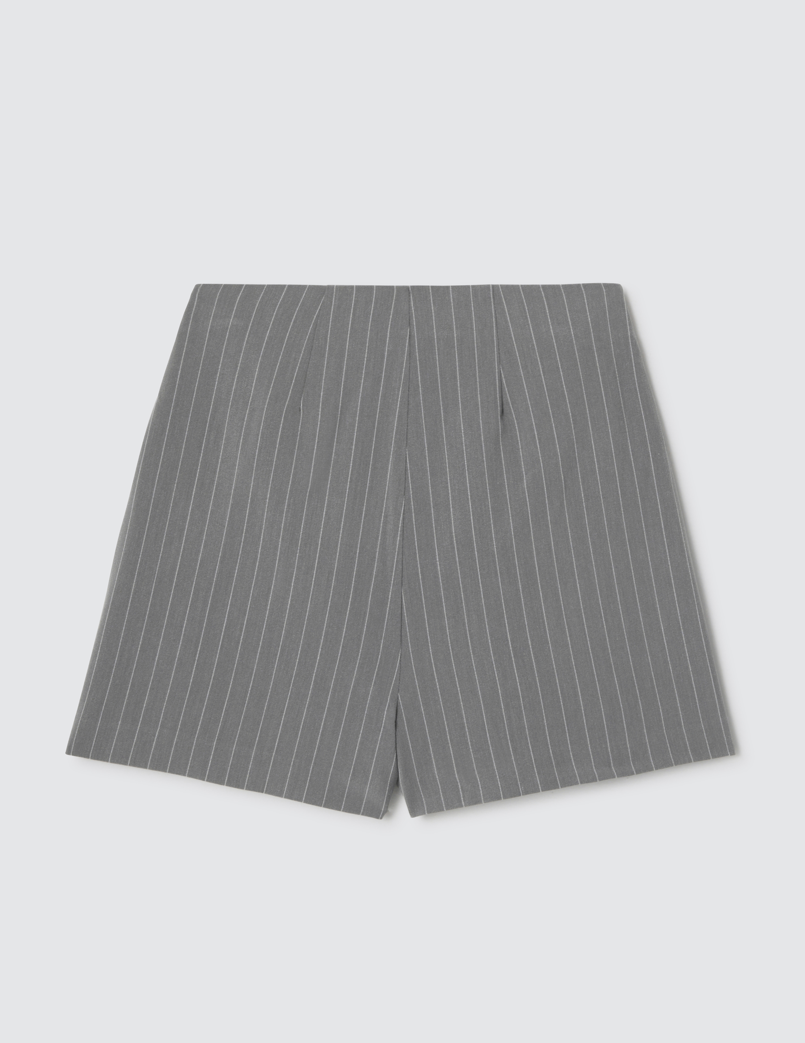 Jupe short portefeuille rayée