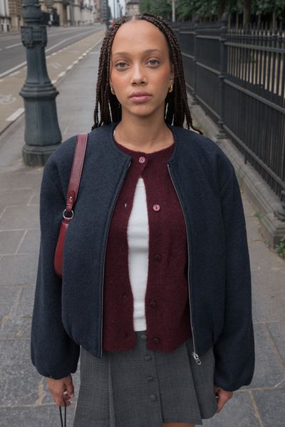 Veste boule en laine
