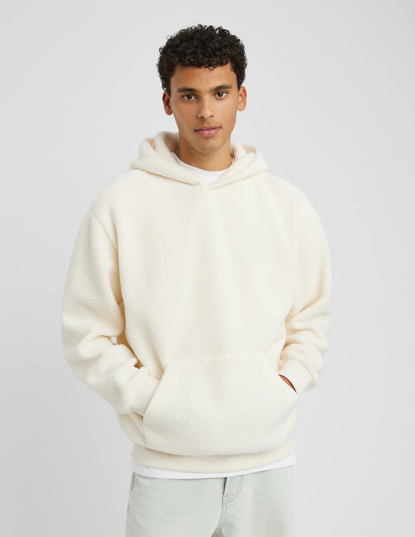 Sweat sherpa à capuche