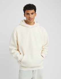 Sweat sherpa à capuche
