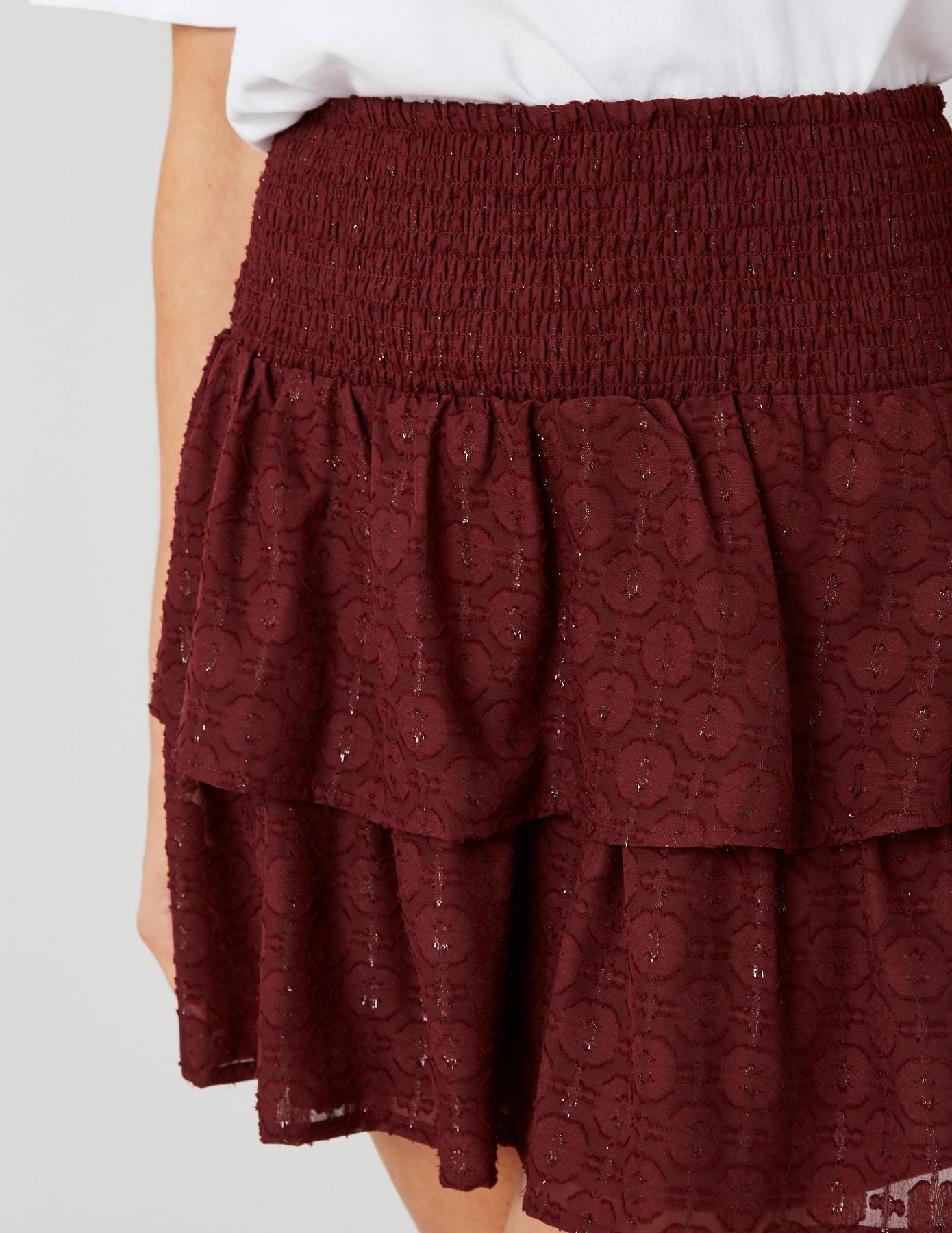 Jupe courte jacquard