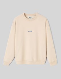 Sweat col rond broderie poitrine
