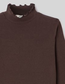 T-shirt col montant uni