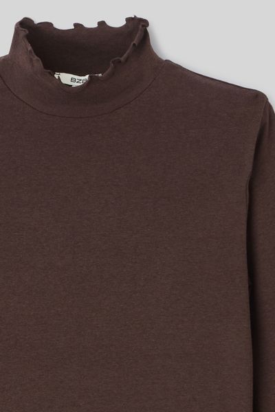 T-shirt col montant uni