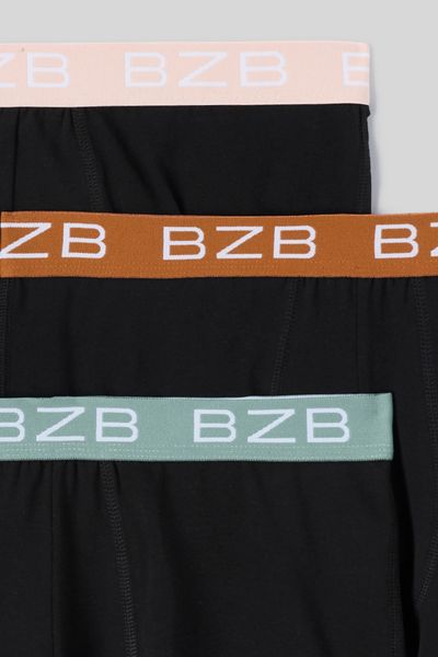 Lot de 3 boxers élastiques constrastés