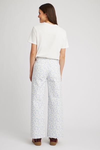 Pantalon wide leg imprimé