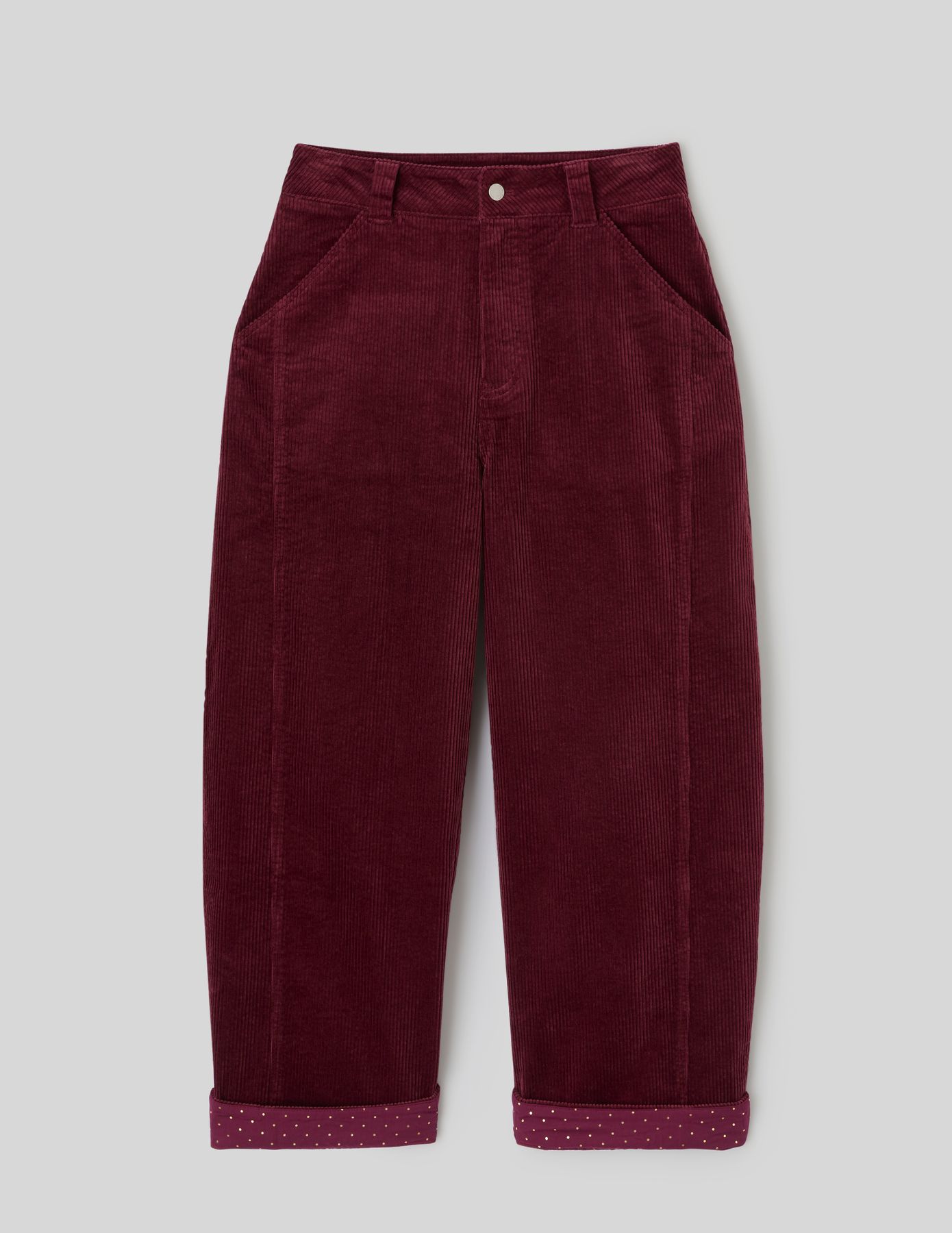 Pantalon balloon en velours