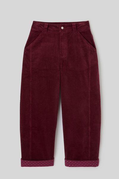 Pantalon balloon en velours