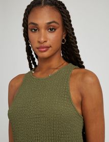 Débardeur avec tissu reliefé