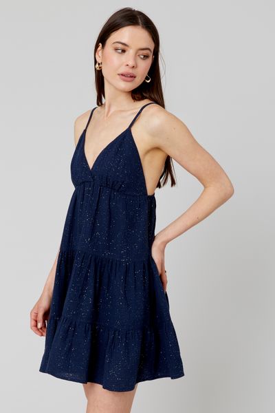 Robe courte à paillettes