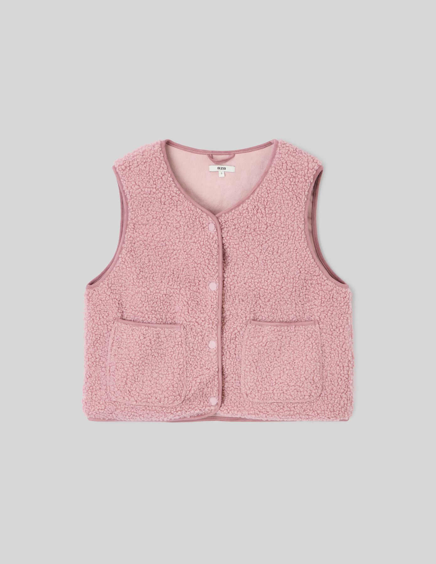 Gilet sans manches en sherpa