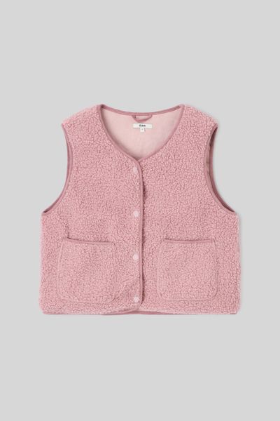 Gilet sans manches en sherpa