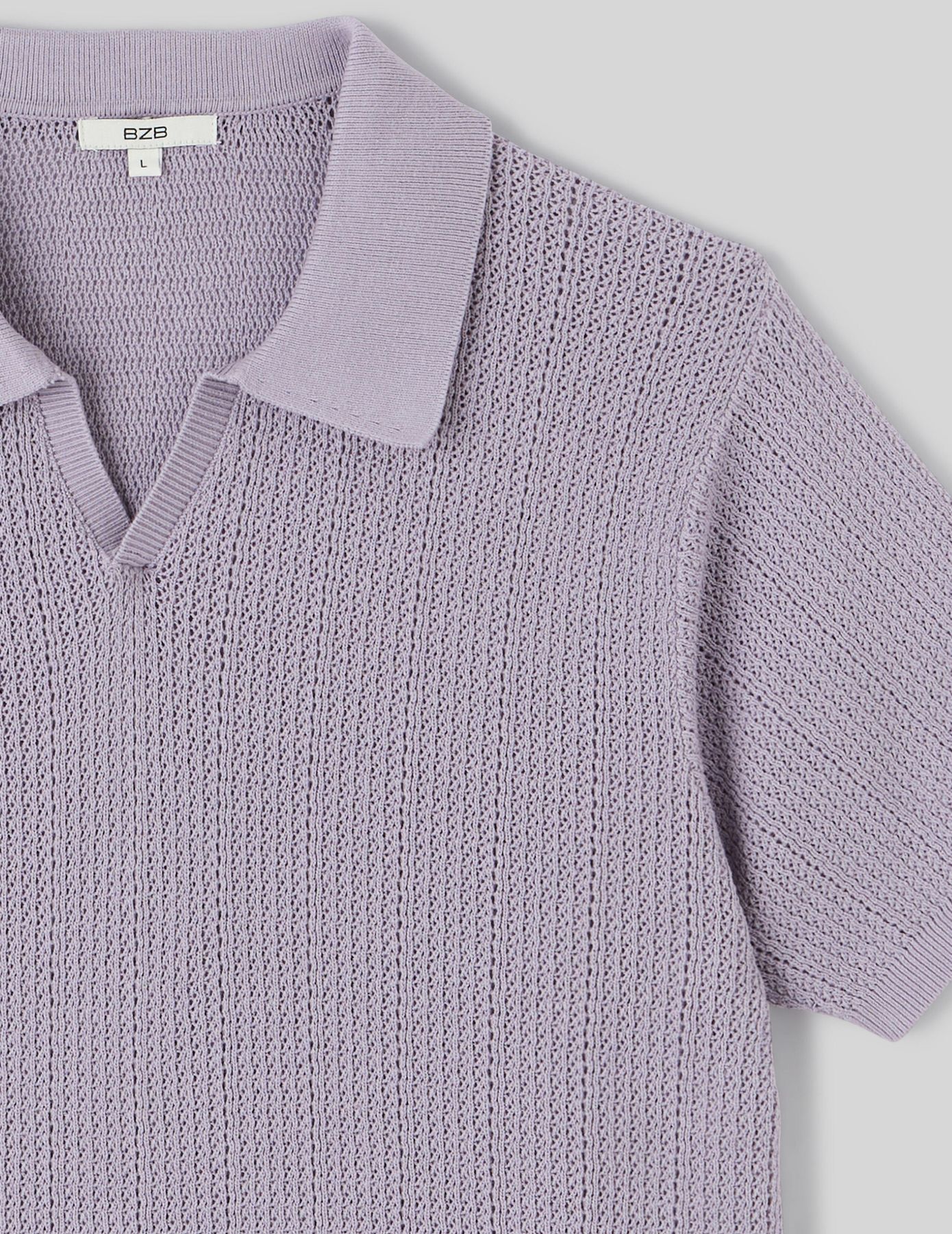 Polo maille ajourée