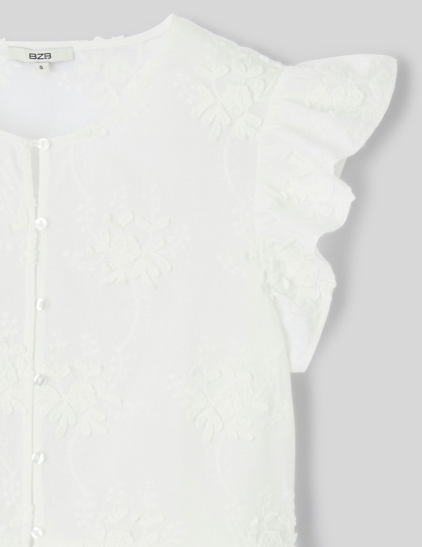 Blouse &agrave; volants