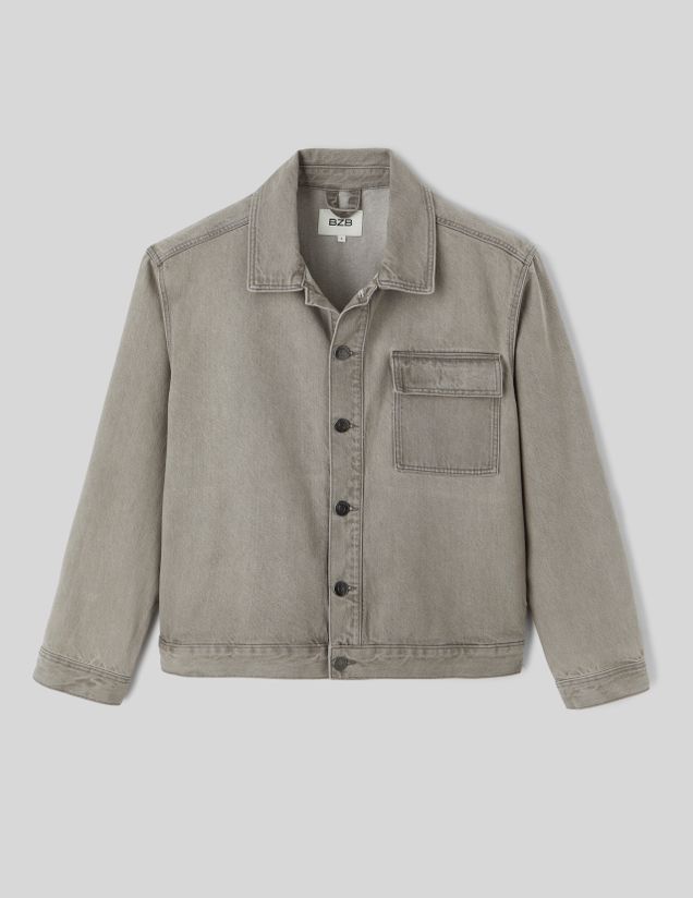 Veste boutonnée en jean