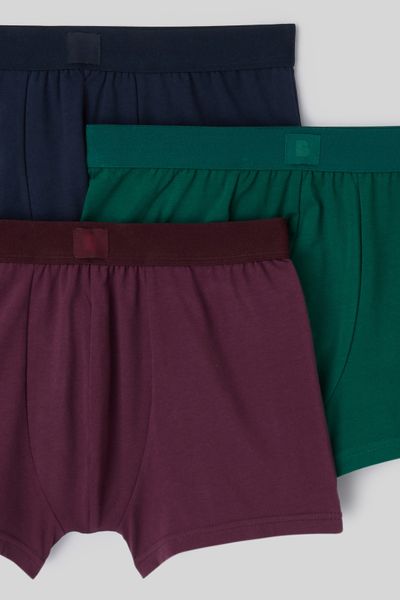 Lot de 3 boxers unis