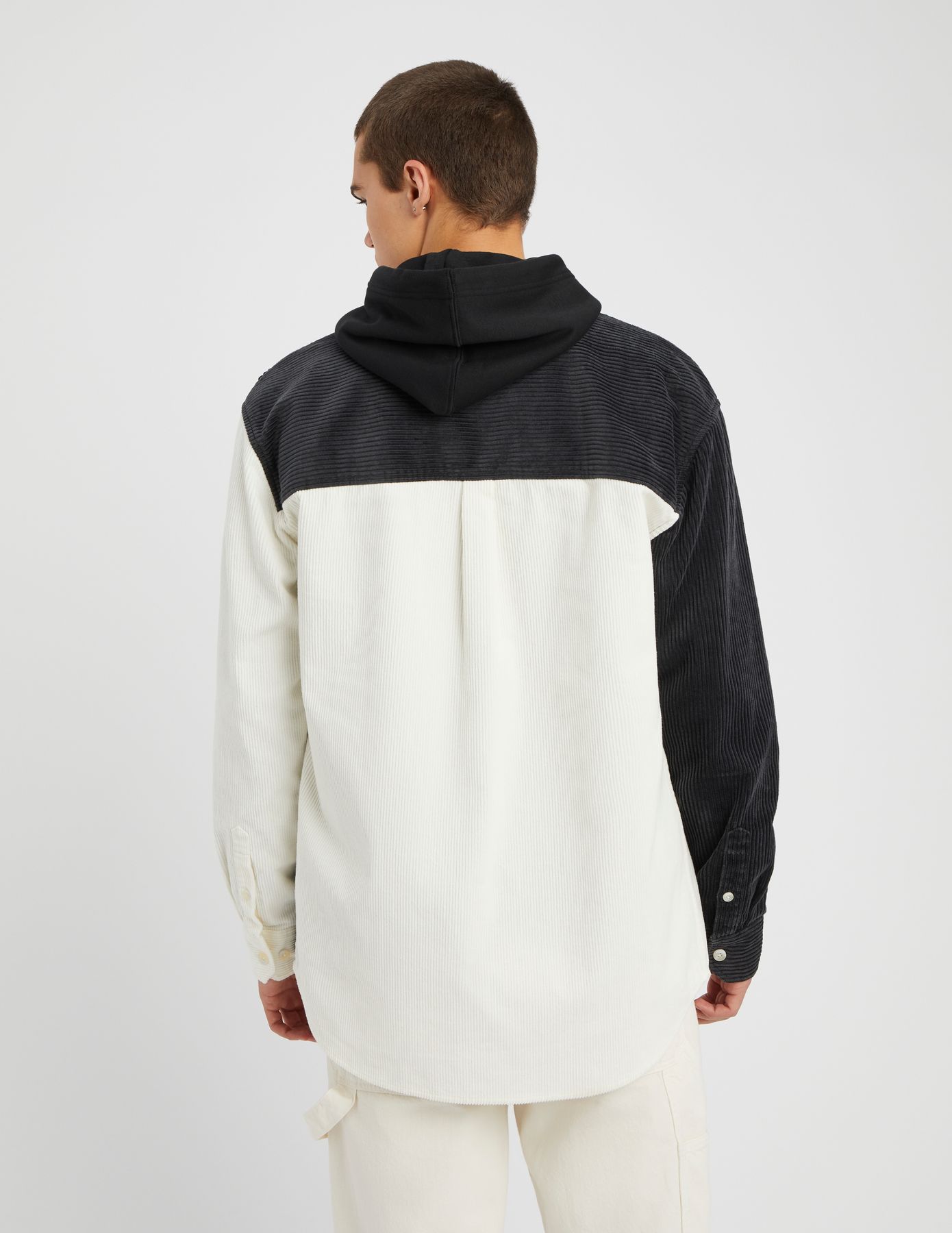 Surchemise en velours  colorblock