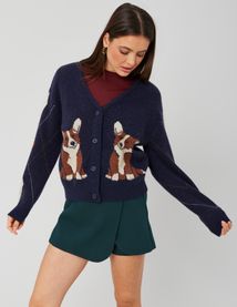 Gilet jacquard chien