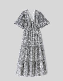 Robe longue imprimée