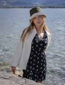 Robe courte imprim&eacute;e