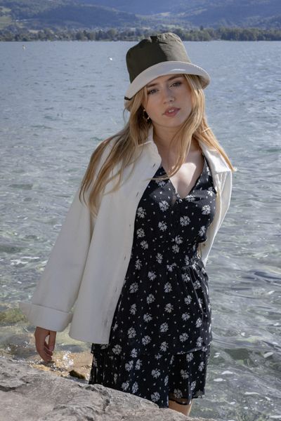 Robe courte imprim&eacute;e