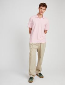 Polo matière fantaisie