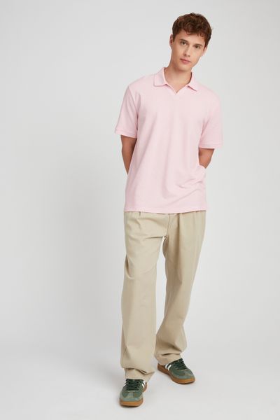 Polo matière fantaisie