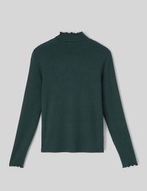 T-shirt col montant uni