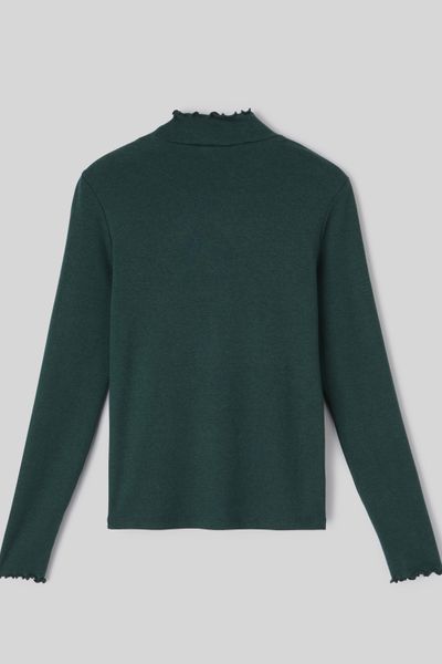 T-shirt col montant uni