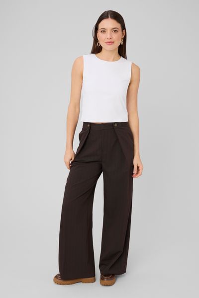 Pantalon ray&eacute; &agrave; pince