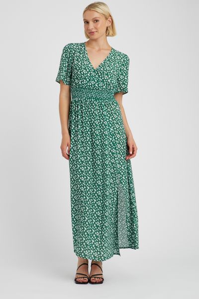 Robe longue imprim&eacute;e