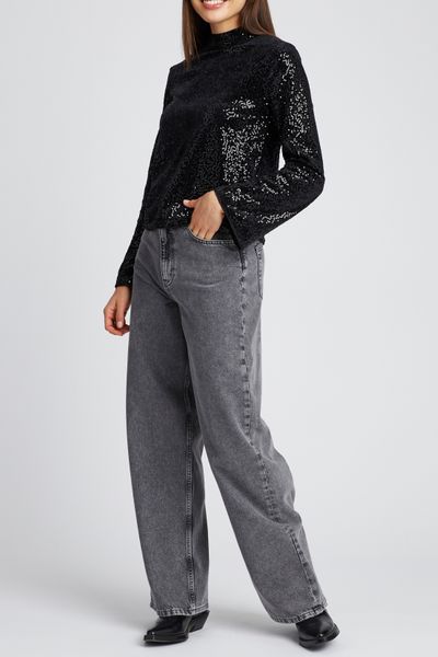 T-shirt dos nu &agrave; sequins