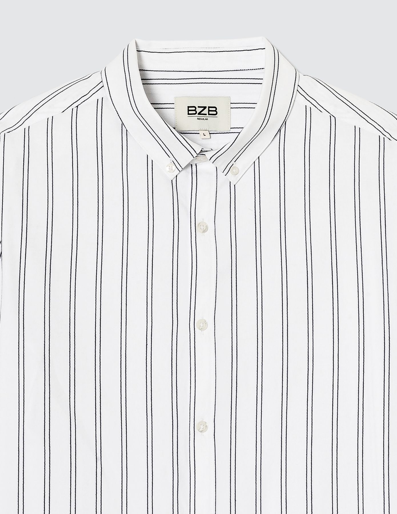 Chemise rayée droite