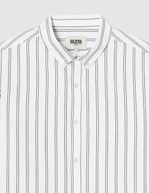 Chemise rayée droite
