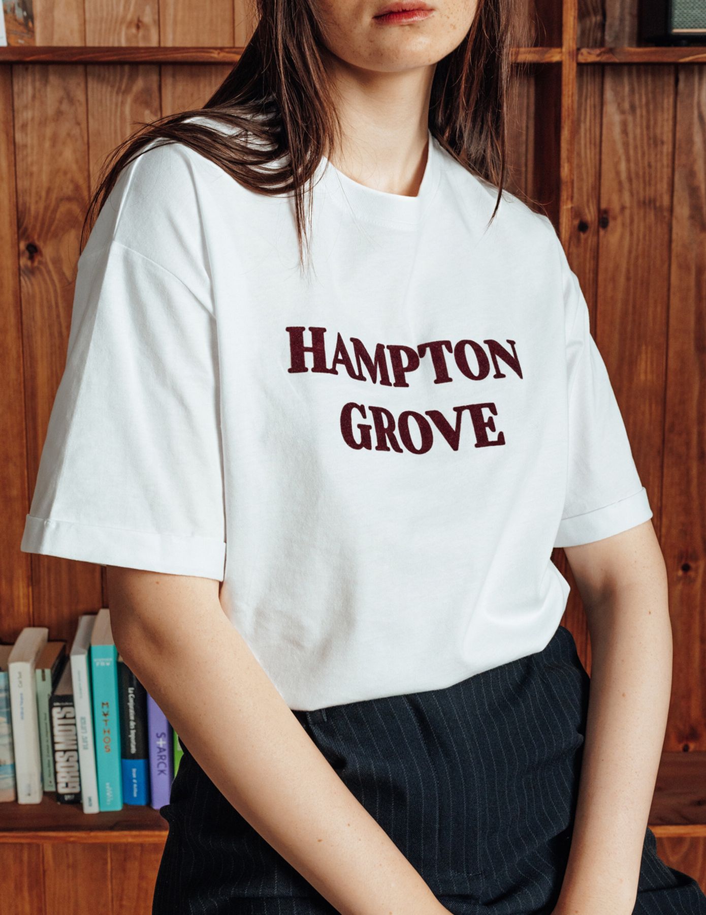 T-shirt imprim&eacute; flock