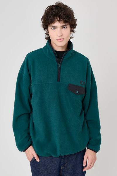 Polaire col montant zippé