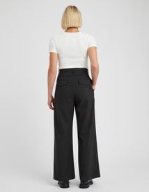 Pantalon tailleur à pinces polyester recyclé