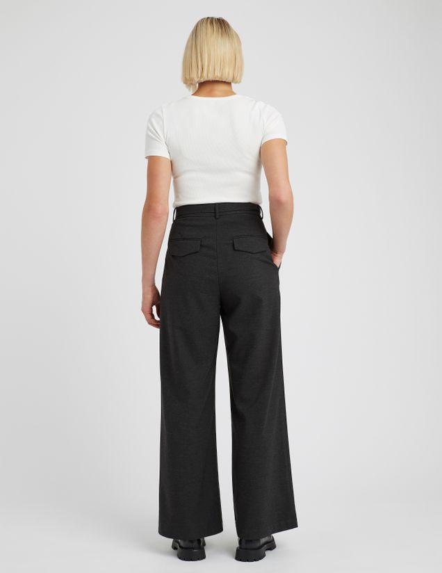 Pantalon tailleur à pinces polyester recyclé